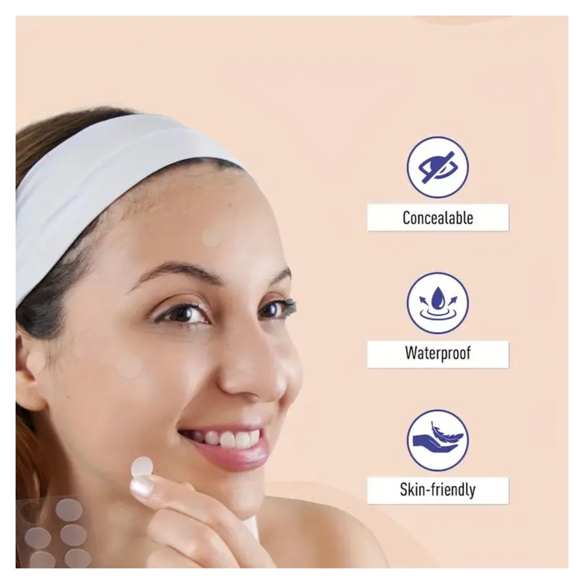 120pcs Hydrocolloid Stickers for & Blemishes - Invisible High Quality Pimple Patches