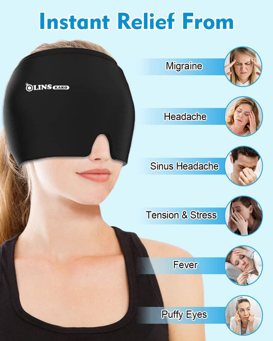 Miracle Headache Relief Cap Cooling and Compression Therapy for Soothing Migraine Relief