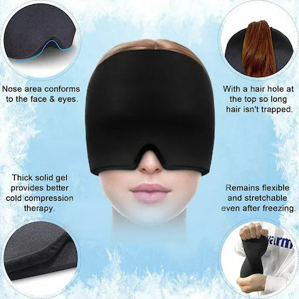 Miracle Headache Relief Cap Cooling and Compression Therapy for Soothing Migraine Relief